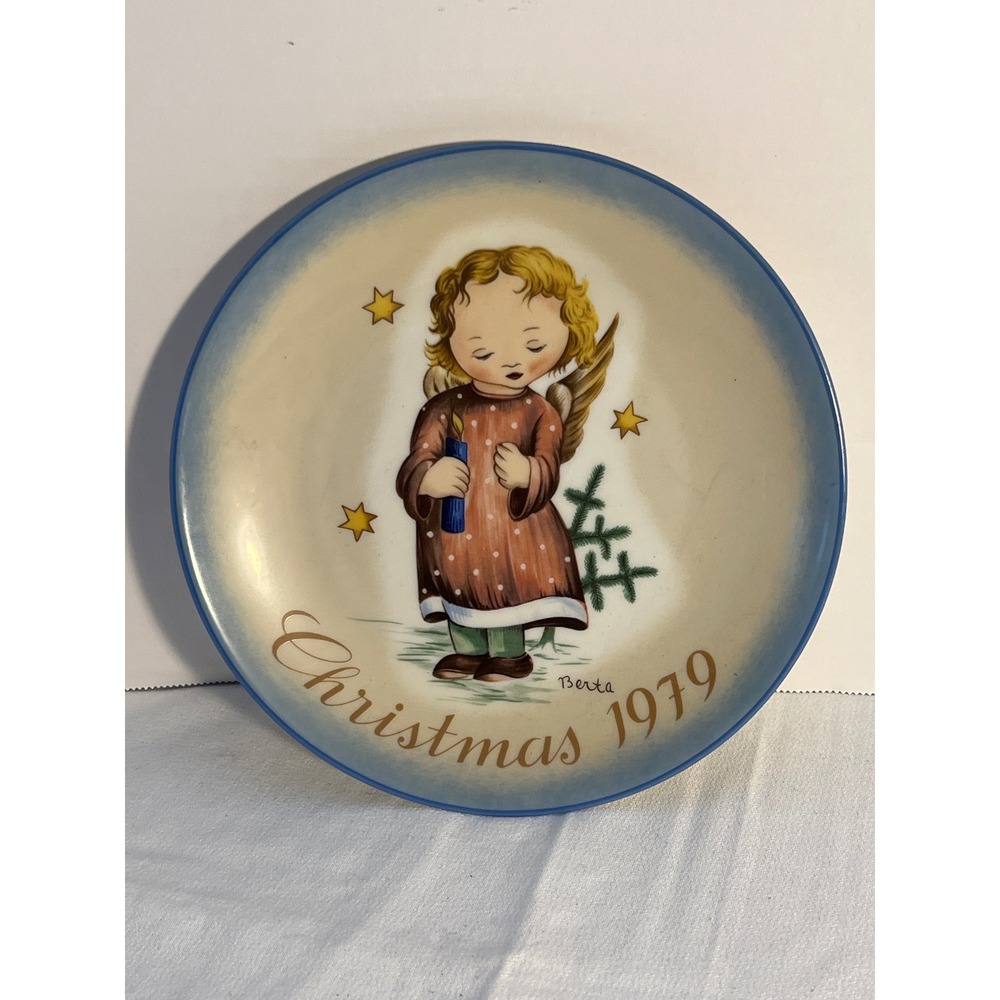 Schmid Christmas 1979 Starlight Angel Berta Hummel Collector Plate‎